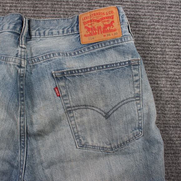 Levi’s 514 Men’s Jeans 36x30 Light Wash Straight Fit 100% Cotton - Picture 6 of 10